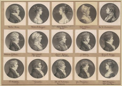 Collezione di ritratti di Saint-Mémin, Gruppo 44 da Charles B. J. Févret de Saint Mémin