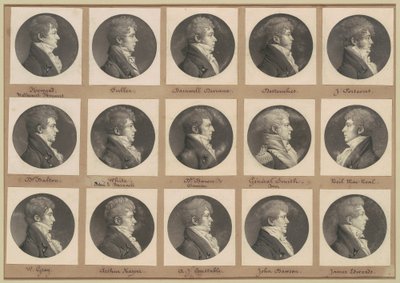 Collezione di ritratti di Saint-Mémin, Gruppo 45 da Charles B. J. Févret de Saint Mémin