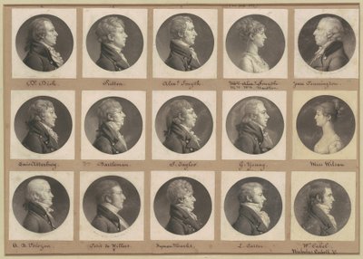 Collezione di ritratti di Saint-Mémin, Gruppo 49 da Charles B. J. Févret de Saint Mémin