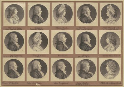 Collezione di Ritratti di Saint-Mémin, Gruppo 4 da Charles B. J. Févret de Saint Mémin