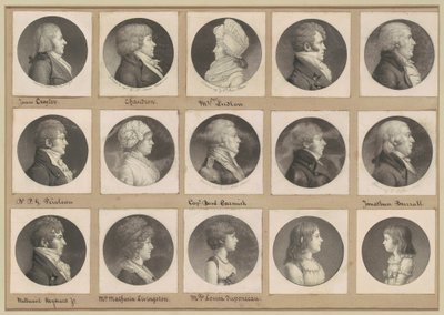 Collezione di ritratti di Saint-Mémin, Gruppo 52 da Charles B. J. Févret de Saint Mémin