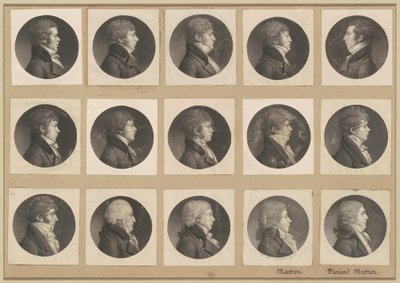 Collezione di ritratti di Saint-Mémin, Gruppo 55 da Charles B. J. Févret de Saint Mémin