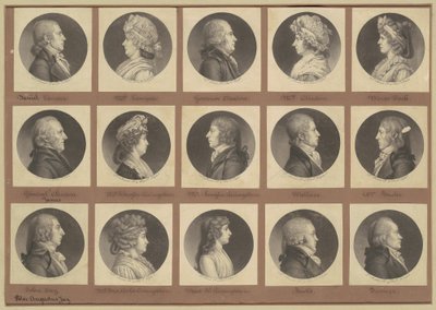 Collezione di ritratti di Saint-Mémin, Gruppo 5 da Charles B. J. Févret de Saint Mémin
