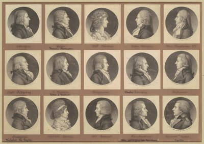 Collezione di ritratti di Saint-Mémin, Gruppo 6 da Charles B. J. Févret de Saint Mémin