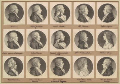 Collezione di ritratti di Saint-Mémin, Gruppo 7 da Charles B. J. Févret de Saint Mémin