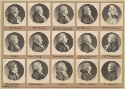 Collezione di ritratti di Saint-Mémin, Gruppo 8 da Charles B. J. Févret de Saint Mémin