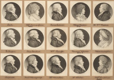 Collezione di ritratti Saint-Mémin, Gruppo 9 da Charles B. J. Févret de Saint Mémin
