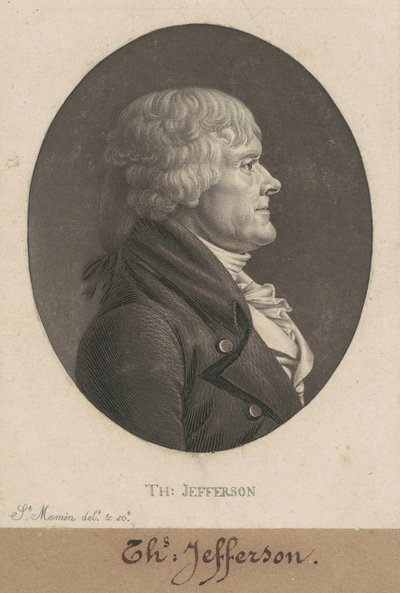 Thomas Jefferson da Charles B. J. Févret de Saint Mémin