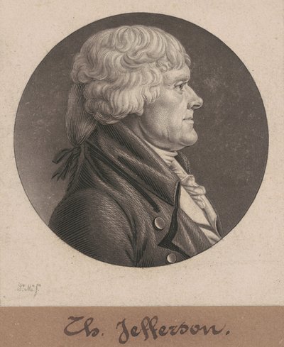 Thomas Jefferson da Charles B. J. Févret de Saint Mémin