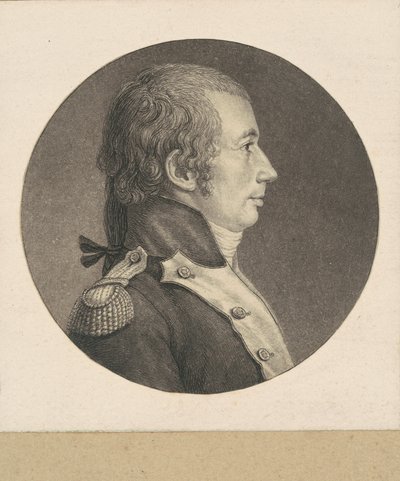 Colonnello non identificato della fanteria francese da Charles B. J. Févret de Saint Mémin