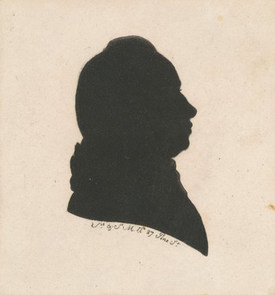 Silhouette maschile non identificata da Charles B. J. Févret de Saint Mémin