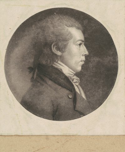 Uomo Non Identificato da Charles B. J. Févret de Saint Mémin