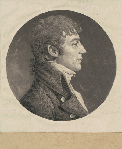 Uomo non identificato da Charles B. J. Févret de Saint Mémin