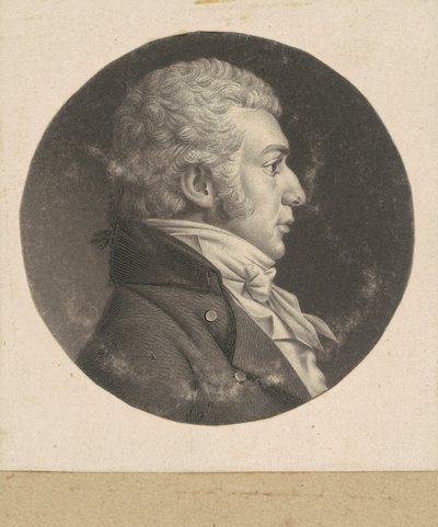 Uomo non identificato da Charles B. J. Févret de Saint Mémin