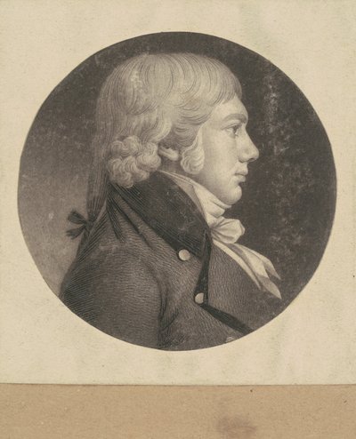Uomo non identificato da Charles B. J. Févret de Saint Mémin