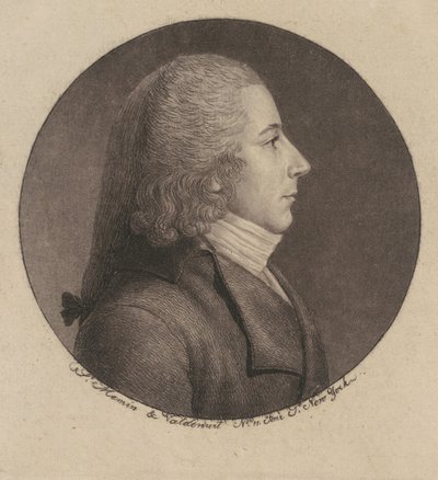 Uomo non identificato da Charles B. J. Févret de Saint Mémin