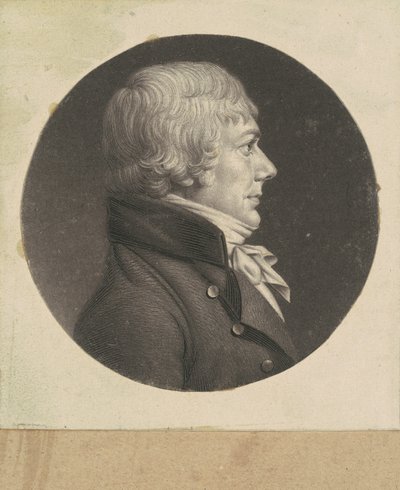 Uomo Non Identificato da Charles B. J. Févret de Saint Mémin