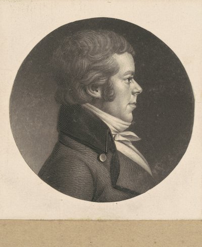Uomo Non Identificato da Charles B. J. Févret de Saint Mémin