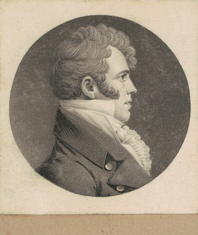 Uomo Non Identificato da Charles B. J. Févret de Saint Mémin