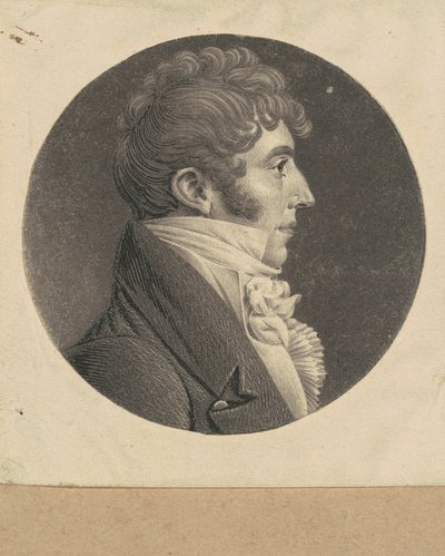 Uomo non identificato da Charles B. J. Févret de Saint Mémin