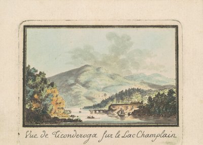Vista di Ticonderoga dal Lago Champlain da Charles B. J. Févret de Saint Mémin