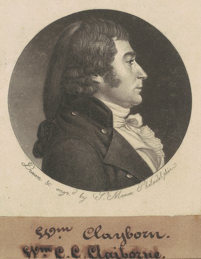 William Charles Cole Claiborne da Charles B. J. Févret de Saint Mémin