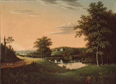 Point Breeze, la tenuta di Giuseppe-Napoleone Bonaparte a Bordentown, New Jersey, 1817-20 da Charles B. Lawrence