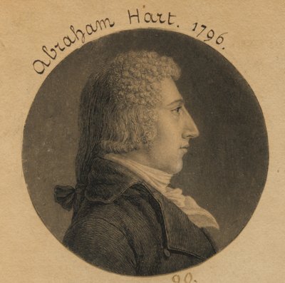 Abraham Hart da Charles Balthazar Julien Févret de Saint-Mémin