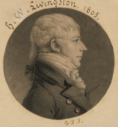 Henry Walter Livingston da Charles Balthazar Julien Févret de Saint-Mémin