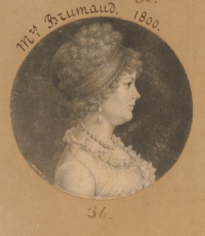 Frau Brumaud da Charles Balthazar Julien Févret de Saint-Mémin