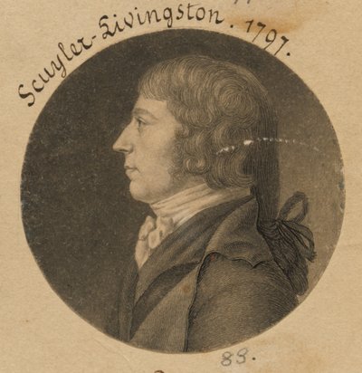 Peter Schuyler Livingston da Charles Balthazar Julien Févret de Saint-Mémin