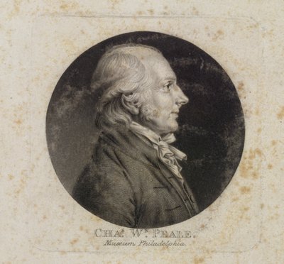 Ritratto di Charles W. Peale da Charles Balthazar Julien Févret de Saint Mémin