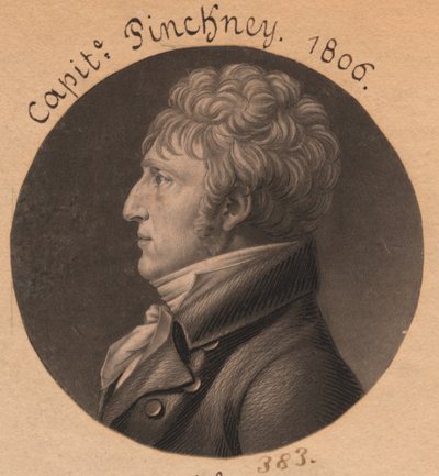Möglicherweise Charles Pinckney oder Dr. George Wilson da Charles Balthazar Julien Févret de Saint-Mémin