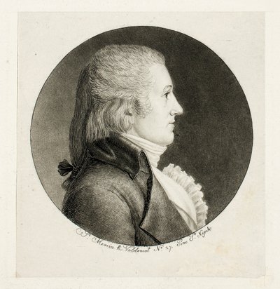 Ritratto di profilo, Blake da Charles Balthazar Julien Févret de Saint-Mémin