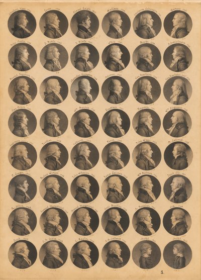Saint-Mémin Folio 3 da Charles Balthazar Julien Févret de Saint-Mémin