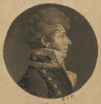 Uomo non identificato da Charles Balthazar Julien Févret de Saint-Mémin