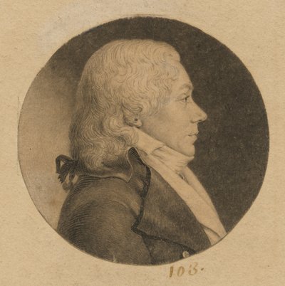 Uomo non identificato da Charles Balthazar Julien Févret de Saint-Mémin