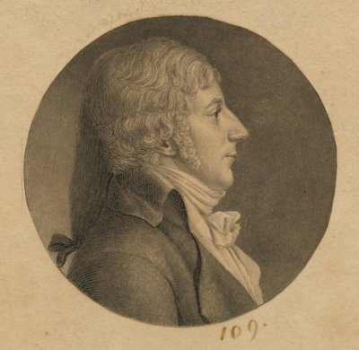 Uomo non identificato da Charles Balthazar Julien Févret de Saint-Mémin