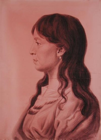 Mais Giallo, Ragazza Indiana degli Iowas dei Missouris da Charles Balthazar Julien Févret de Saint Mémin
