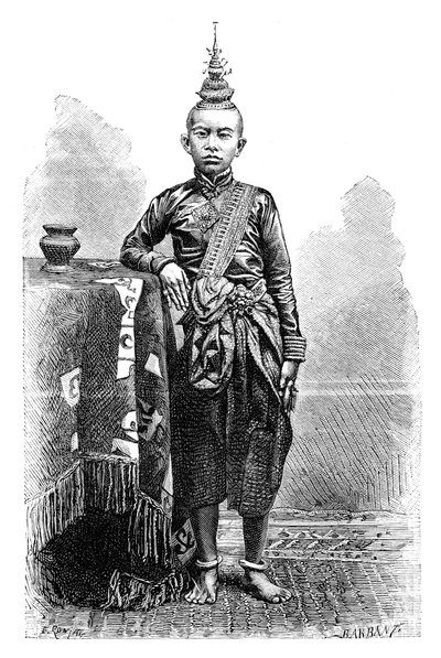 Cambojan, figlio maggiore di Narodom, 1895 da Charles Barbant