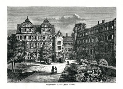 Castello di Heidelberg, Germania, 1879 da Charles Barbant
