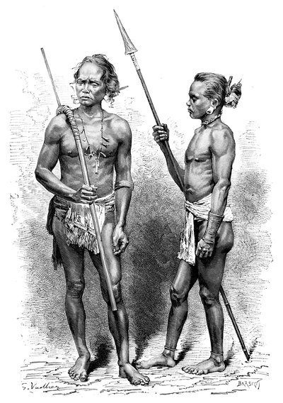 Popolo Moi, Indonesia, 1895 da Charles Barbant