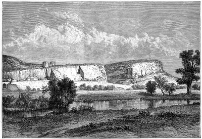 Le rocce di Inkerman, Crimea, Ucraina da Charles Barbant