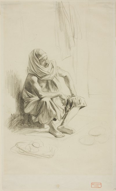 Arabo seduto da Charles Bargue