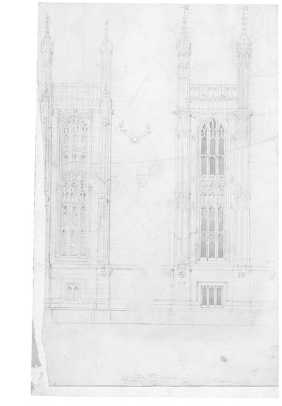 Disegno per le Case del Parlamento da Charles Barry