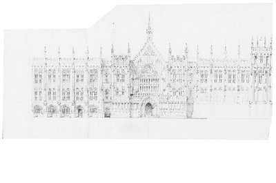 Disegno per le Case del Parlamento, c.1836-40 da Charles Barry