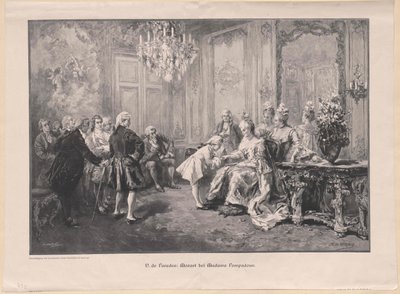 Mozart davanti a Madame Pompadour da Charles Baude