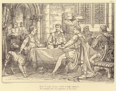Illustrazione per Lara, A Tale di Lord Byron da Charles Bell Birch