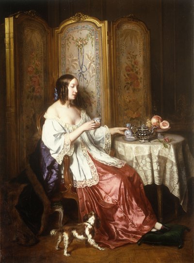 Una tazza di cioccolata, 1844 da Charles Beranger