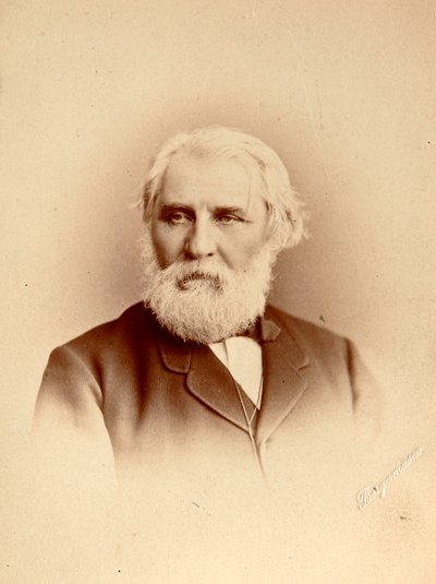 Ivan Turgenev, autore russo, fine 19° secolo da Charles Bergamasco